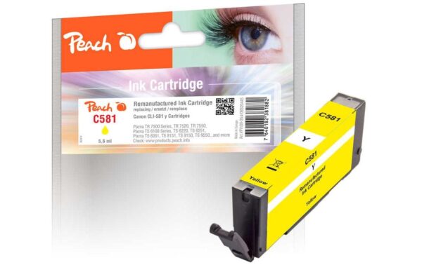 Peach Tinte Canon CLI-581, 2105C001 5.6 ml, yellow kaufen Schweiz | Mediatech.ch