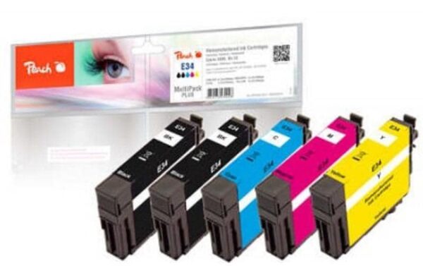 1142584 - Mediatech Peach Tinte Epson No 34 Multi+ 2x6.8, 3x4.9 ml, 2xbk, c, m, y kaufen Schweiz | Mediatech.ch