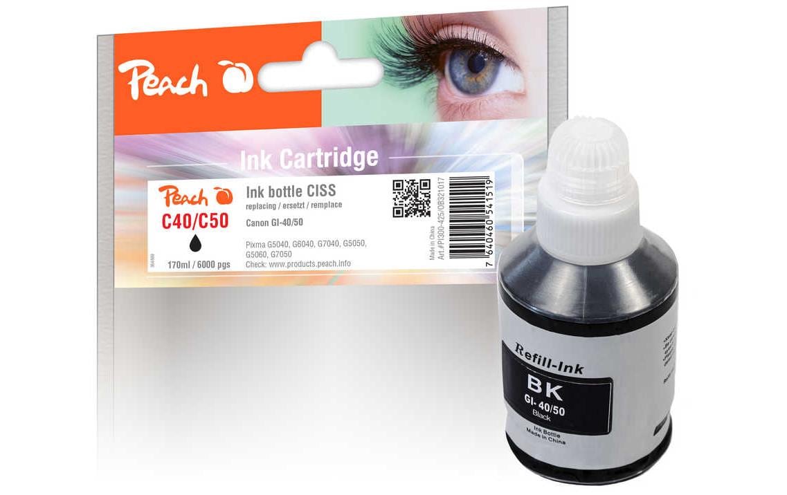 Peach Tinte Canon GI-40/50 170 ml, pigment black kaufen Schweiz | Mediatech.ch