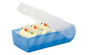HAN Karteibox Croco A8 5 Stützen, 100 Karten, blau