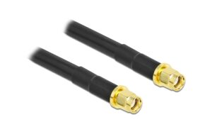 Delock WLAN-Antennenkabel, 0.31dB/m RP-SMA Stecker- RP-SMA Stecker, CFD300, 5m