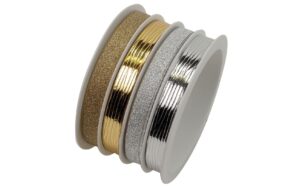 B+C Geschenkband Mix Metallic/Beglimmert Grösse: 10 mm x 16 m