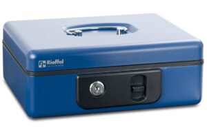 Rieffel Geldkasette mit Münzfach 19.7x15.4x8.6 cm, blau kaufen Schweiz | Mediatech.ch