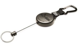 KEY-BAK Ausweishalter mit Karabiner schwarz, 1 Stück