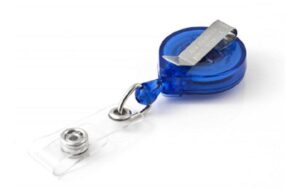 KEY-BAK Ausweishalter mit Gürtelclip für Badge, blau, 1 Stück