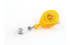 KEY-BAK Ausweishalter mit Gürtelclip für Badge, gelb, 1 Stück