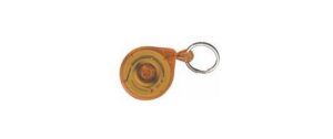 KEY-BAK Ausweishalter mit Gürtelclip mini 90cm Schnur, gelb, 1 Stück