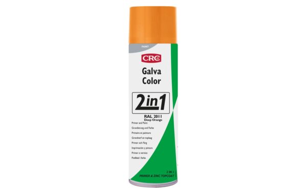 CRC GALVACOLOR 2011 Tieforange Farb Schutzlack&Grundierung 2in1,matt Spr.500ml