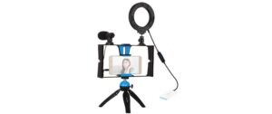 Pulus Vlogging Set 4 in 1 inkl. Ringlicht & Mikrofon