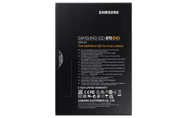 1146825_2 - Mediatech SSD Samsung 870 EVO, 500 GB, 2.5 SATA3, lesen 560, schreiben 530, 6.8mm