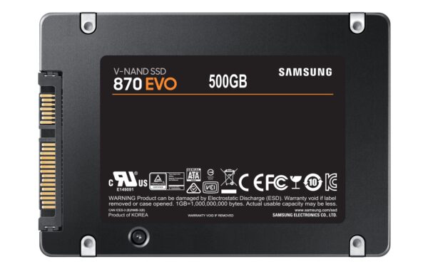 1146825_3 - Mediatech SSD Samsung 870 EVO, 500 GB, 2.5 SATA3, lesen 560, schreiben 530, 6.8mm