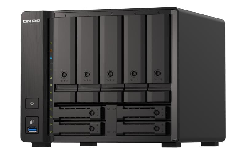 QNAP NAS TS-h973AX-32G, 9-bay AMD Ryzen, 5 x 3.5-inch + 4 x 2.5-inch