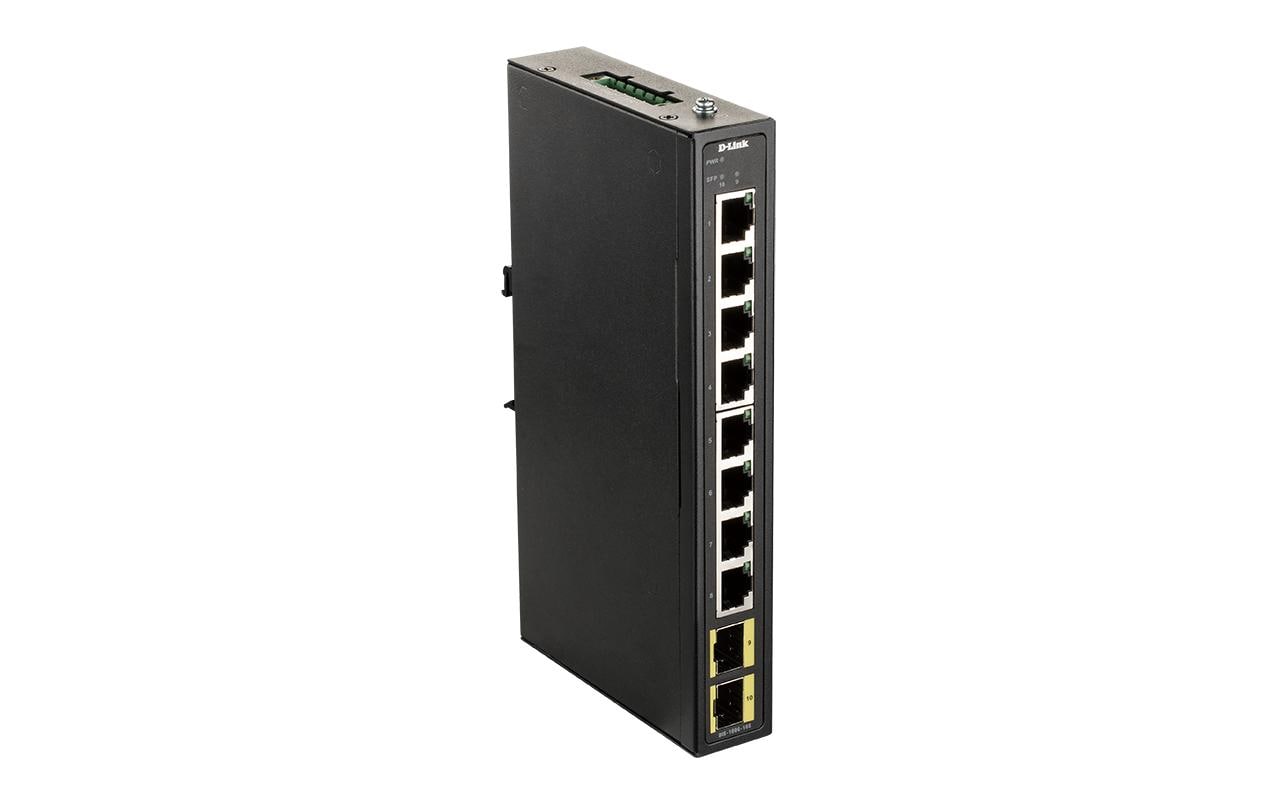 D-Link DIS-100G-10S 8-Port Unmanaged Switch 8xGiga, 2xSFP, Gigabit Industrial Switch kaufen Schweiz | Mediatech.ch
