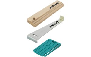 Wolfcraft Laminatverlege Set mit Schlagholz, Zugeisen, Keile
