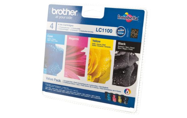 115137 - Mediatech Brother Kombipack,4 Patronen, LC-1100VALBP LC-1100M, LC-1100BK, LC-1100Y, LC-1100C