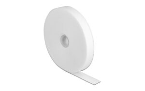 Delock Klettband auf Rolle, 10mx20mm Klettverschluss, weiss