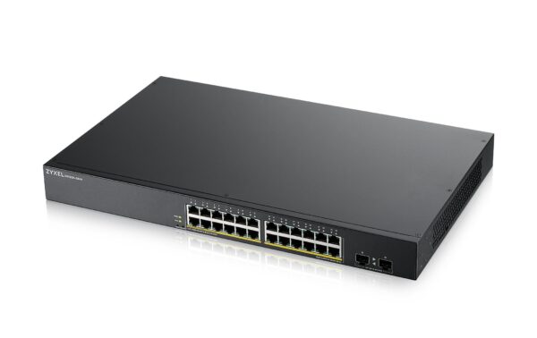 1152613 - Mediatech ZyXEL GS1900-24HP, 24Port-Switch V2, GB PoE, Rack 19, Web-managed, internes NT kaufen Schweiz | Mediatech.ch