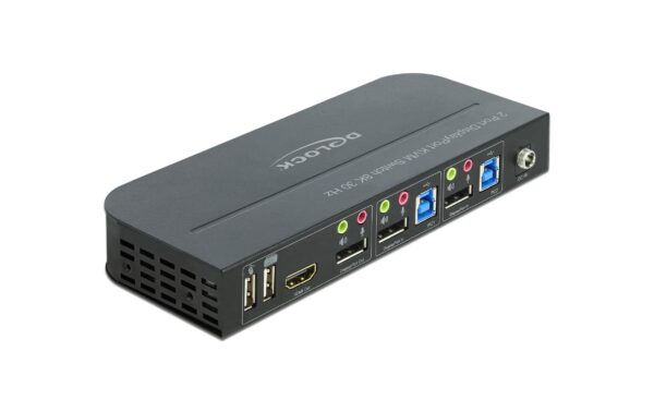 1154658_1 - Mediatech Delock 2 Port Displayport 1.4 KVM-Switch 8k 30Hz, USB3.0, Audio 3.5mm, MST Support