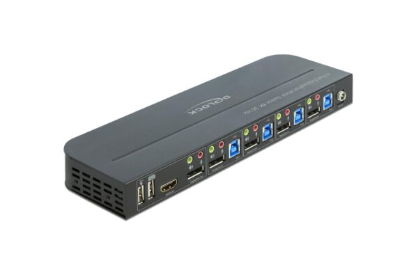 1154659_1 - Mediatech Delock 4Port Displayport KVM 8k 30Hz, mit USB 3.0 und Audio