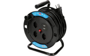Max Hauri Kabeltrommel SZ 2x USB  20m 3x T13 Steckdose,Thermoschutz,Kinderschutz