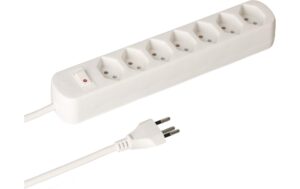 Max Hauri Steckdosenleiste Basic-Line 7xT13, weiss, mit Reset-Schalter kaufen Schweiz | Mediatech.ch