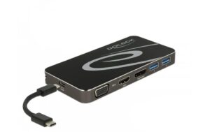 1155238 - Mediatech Delock Dockingstation USB Type-C 3.2 HDMI+ DP+ VGA 1080p, USB Hub + USB PD 3.0 kaufen Schweiz | Mediatech.ch