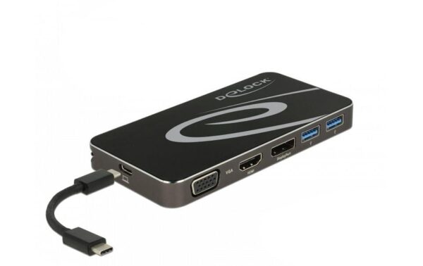 Delock Dockingstation USB Type-C 3.2 HDMI+ DP+ VGA 1080p, USB Hub + USB PD 3.0 kaufen Schweiz | Mediatech.ch