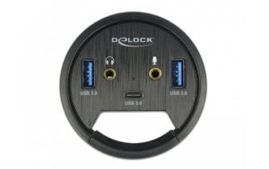 Delock Tisch-Hub 3 Port USB 3.0+ HD-Audio USB 3.0, 2x Typ-A + 1x Typ-C kaufen Schweiz | Mediatech.ch