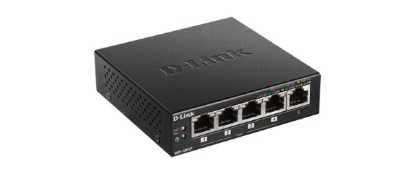 1155492 - Mediatech D-Link DGS-1005P/E: 5 Port PoE+ Switch 4x PoE+ mit 30W, 1Gbps, ext. NT kaufen Schweiz | Mediatech.ch