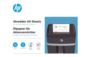 HP Aktenvernichteröl-Blätter A5 12 Stk.