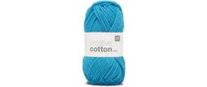 RICO Creative Cotton Aran, himmelblau 50 g, 85 m, 100 % CO gaze