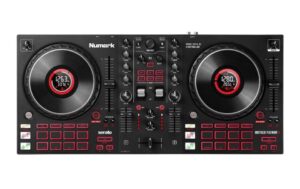 Numark Mixtrack Platinum FX 4-Deck Kontroller mit Jogwheel-Displays
