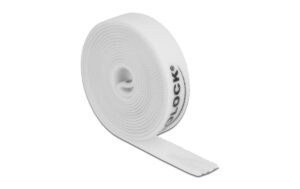 Delock Klettband, 2mx15mm Auf Rolle Weiss
