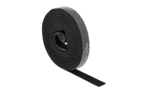 1156979 - Mediatech Delock Klettband, 5mx15mm Auf Rolle Schwarz kaufen Schweiz | Mediatech.ch