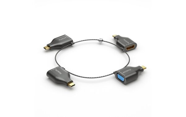 Purelink USB-C Adapterring Klein USB-C Stecker, VGA, HDMI, MiniDP, DP Buchse kaufen Schweiz | Mediatech.ch