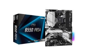 ASRock B550 Pro4, ATX, AM4 AMD B550, 4x DDR4, PCI-E 3.0