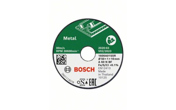Bosch Trennschleifscheibe Metall 50x1x10mm kaufen Schweiz | Mediatech.ch