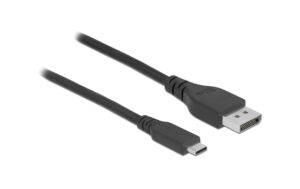 Delock USB-C - Displayport Kabel, 1.5m Schwarz, bis 8K/60Hz, Bidirektional kaufen Schweiz | Mediatech.ch