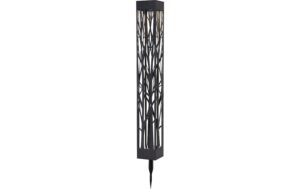 Star Trading Solar Pollerleucht Siranna Schwarz, Lichtfarbe Warmweiss, 0.03W