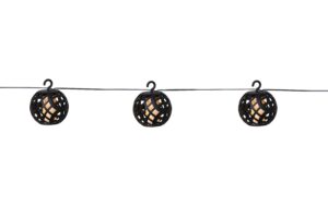 Star Trading Solar Lichterkette Flame Schwarz, Lichtfarbe Gelb, 0.06W