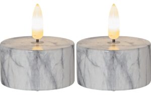 Star Trading LED Teelicht 2er Flame Marble Indoor, Grau, 6cm, kein Timer, 0.03W kaufen Schweiz | Mediatech.ch