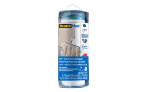 ScotchBlue Abdeckf. m. Malerband 2093 1 Rolle inkl. Dispenser 1,21 m x 27,4 m