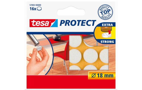 1160716 - Mediatech Tesa Filzgleiter rund, weiss Ø 18mm kaufen Schweiz | Mediatech.ch