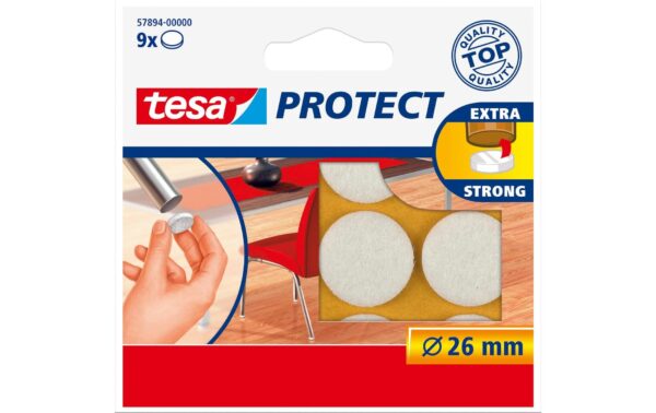Tesa Filzgleiter rund, weiss Ø 26mm kaufen Schweiz | Mediatech.ch