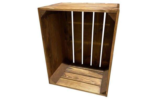 1162307_1 - Mediatech Holz Zollhaus Vintage Obstharasse Shabby Braun, Kiefer, 50x40x30 cm, FSC 100%