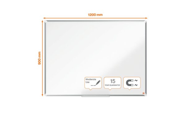 1162788_1 - Mediatech Nobo Premium Plus Whiteboard Stahl Nano Clean, 90x120cm