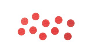 Nobo Magnet rund 13mm, 10 Stk. für ein Blatt, rot