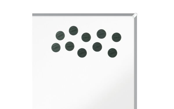1162901_4 - Mediatech Nobo Magnet rund 13mm, 10 Stk. für ein Blatt, schwarz