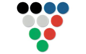 Nobo Magnet rund 20mm, 10 Stk. für bis zu 10 Blatt, sortiert kaufen Schweiz | Mediatech.ch