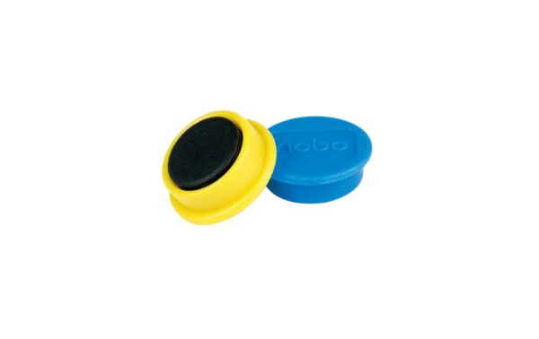 1162913_1 - Mediatech Nobo Magnet rund 24mm, 10 Stk. für bis zu 4 Blatt, sortiert
